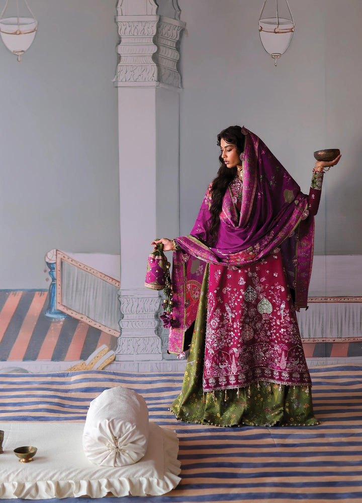 Neoma by Republic WomensWear Unstitched Embroidered Rawsilk 3 Piece Suit RW26UNW D-05 GULNAR - Wedding Collection
