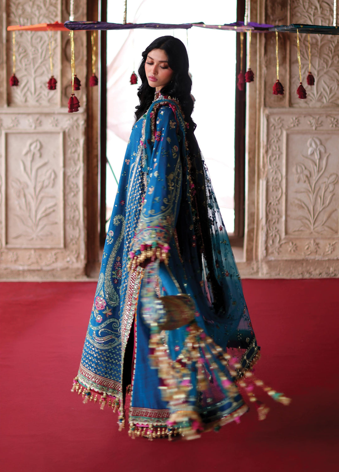 Neoma by Republic WomensWear Unstitched Embroidered Rawsilk 3 Piece Suit RW26UNW D-07 HAYA - Wedding Collection