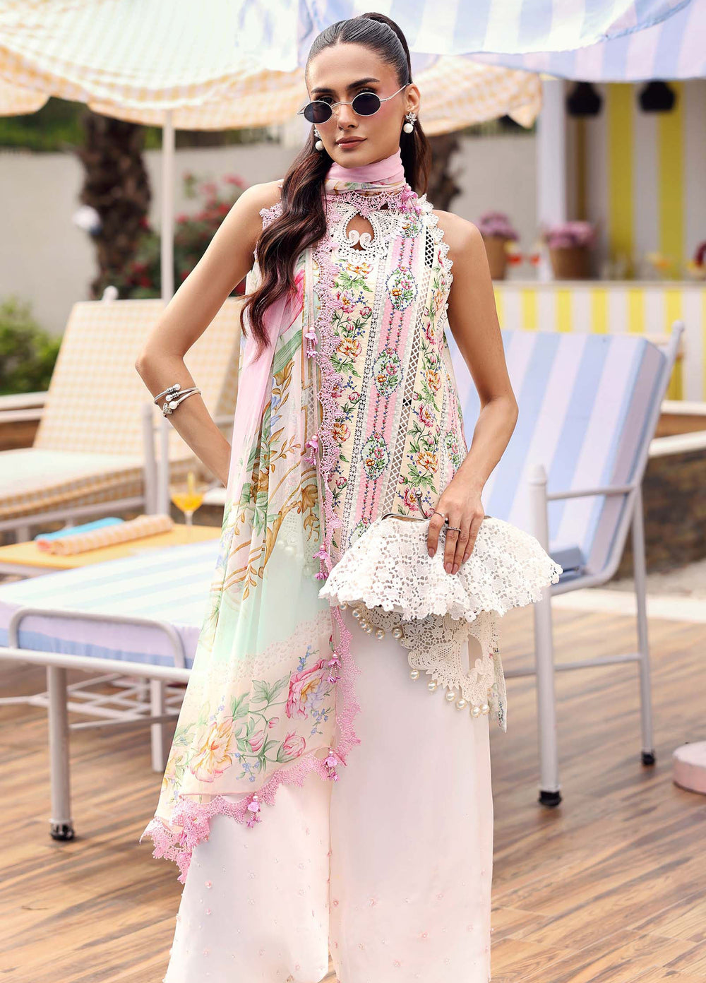 M Prints by Maria B Unstitched Printed Lawn 3 Piece Suit MB26UME 10A - Eid Collection