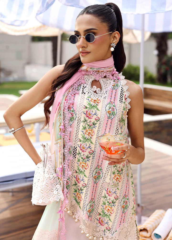 M Prints by Maria B Unstitched Printed Lawn 3 Piece Suit MB26UME 10A - Eid Collection