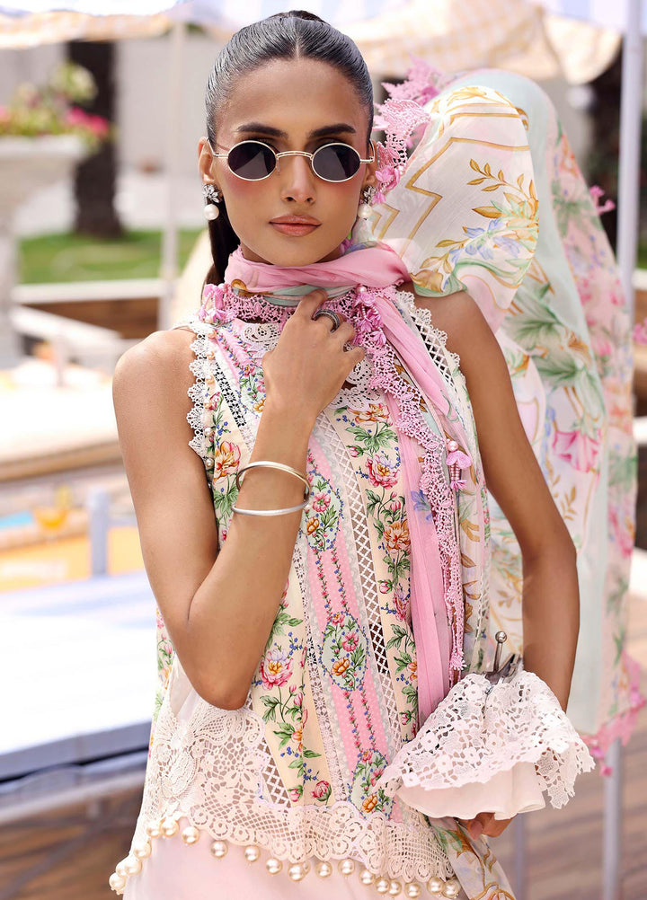 M Prints by Maria B Unstitched Printed Lawn 3 Piece Suit MB26UME 10A - Eid Collection