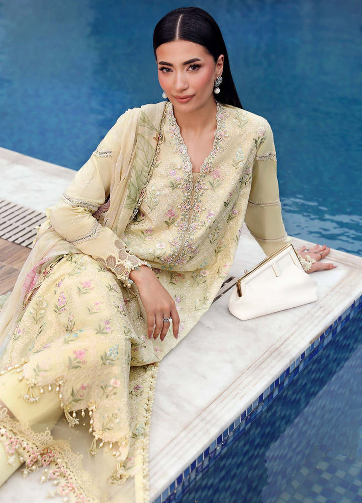 M Prints by Maria B Unstitched Embroidered Lawn 3 Piece Suit MB26UME 1A - Eid Collection