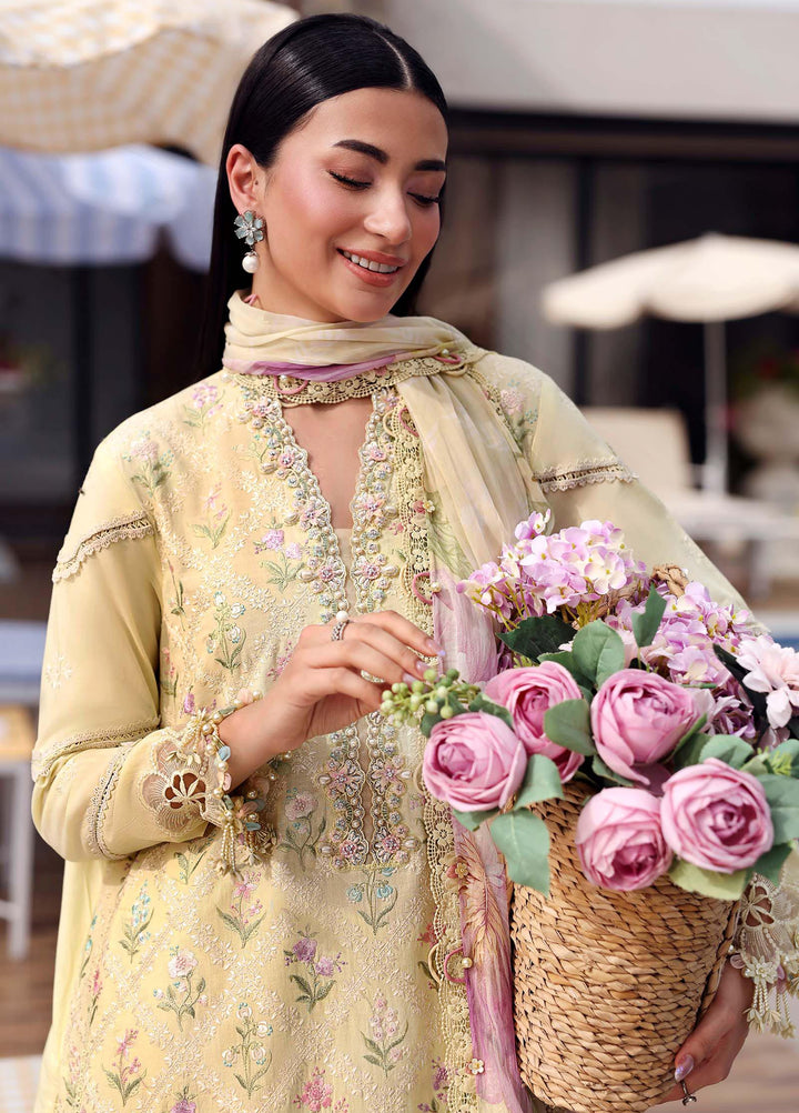 M Prints by Maria B Unstitched Embroidered Lawn 3 Piece Suit MB26UME 1A - Eid Collection
