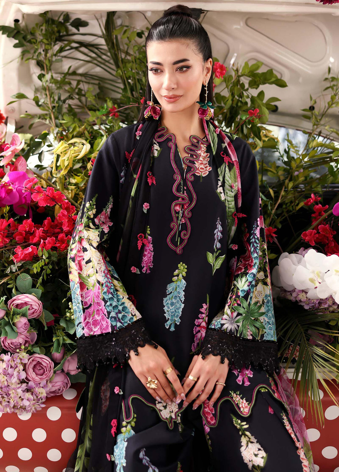 M Prints by Maria B Unstitched Printed Lawn 3 Piece Suit MB26UME 5B - Eid Collection