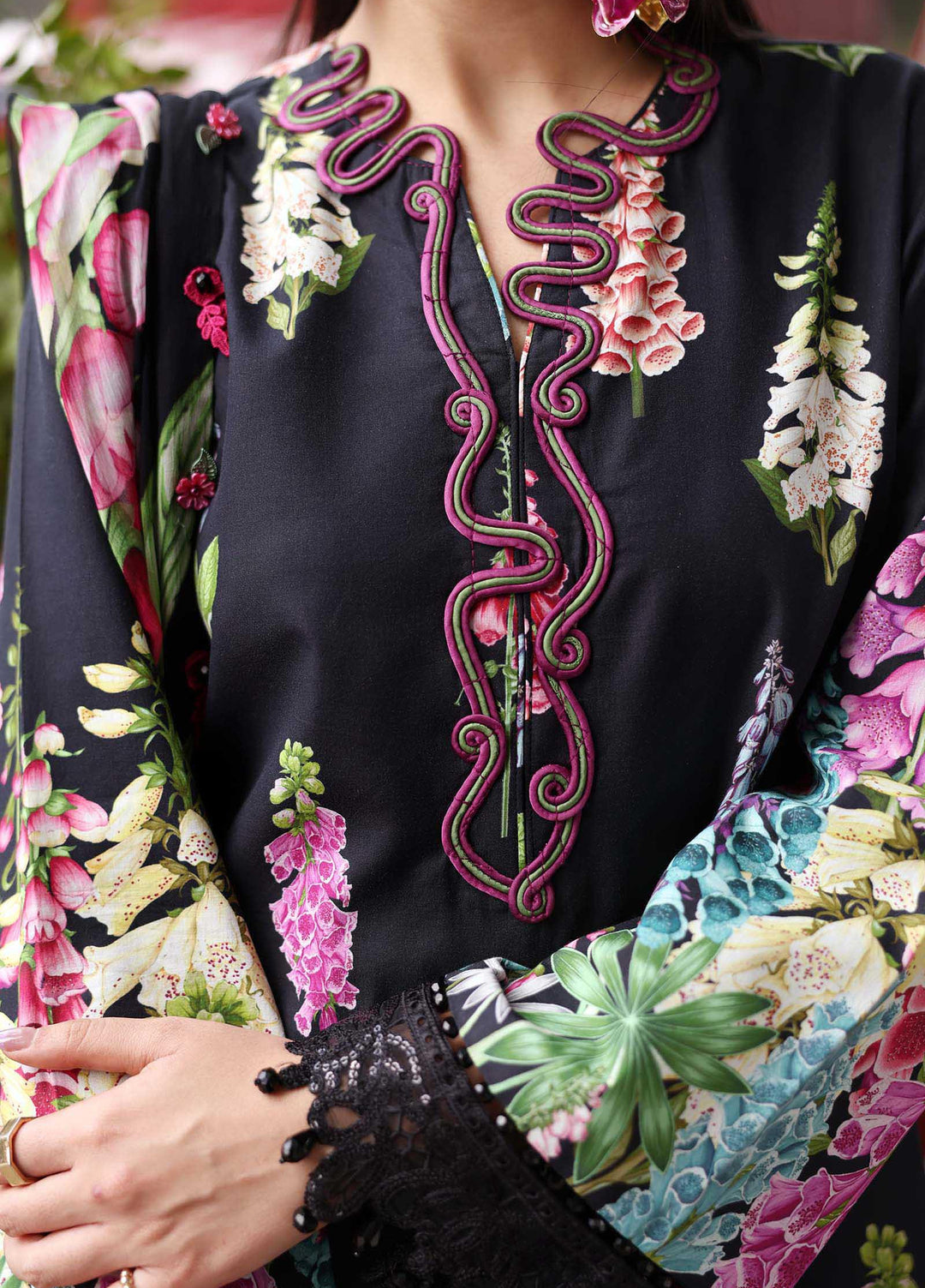 M Prints by Maria B Unstitched Printed Lawn 3 Piece Suit MB26UME 5B - Eid Collection