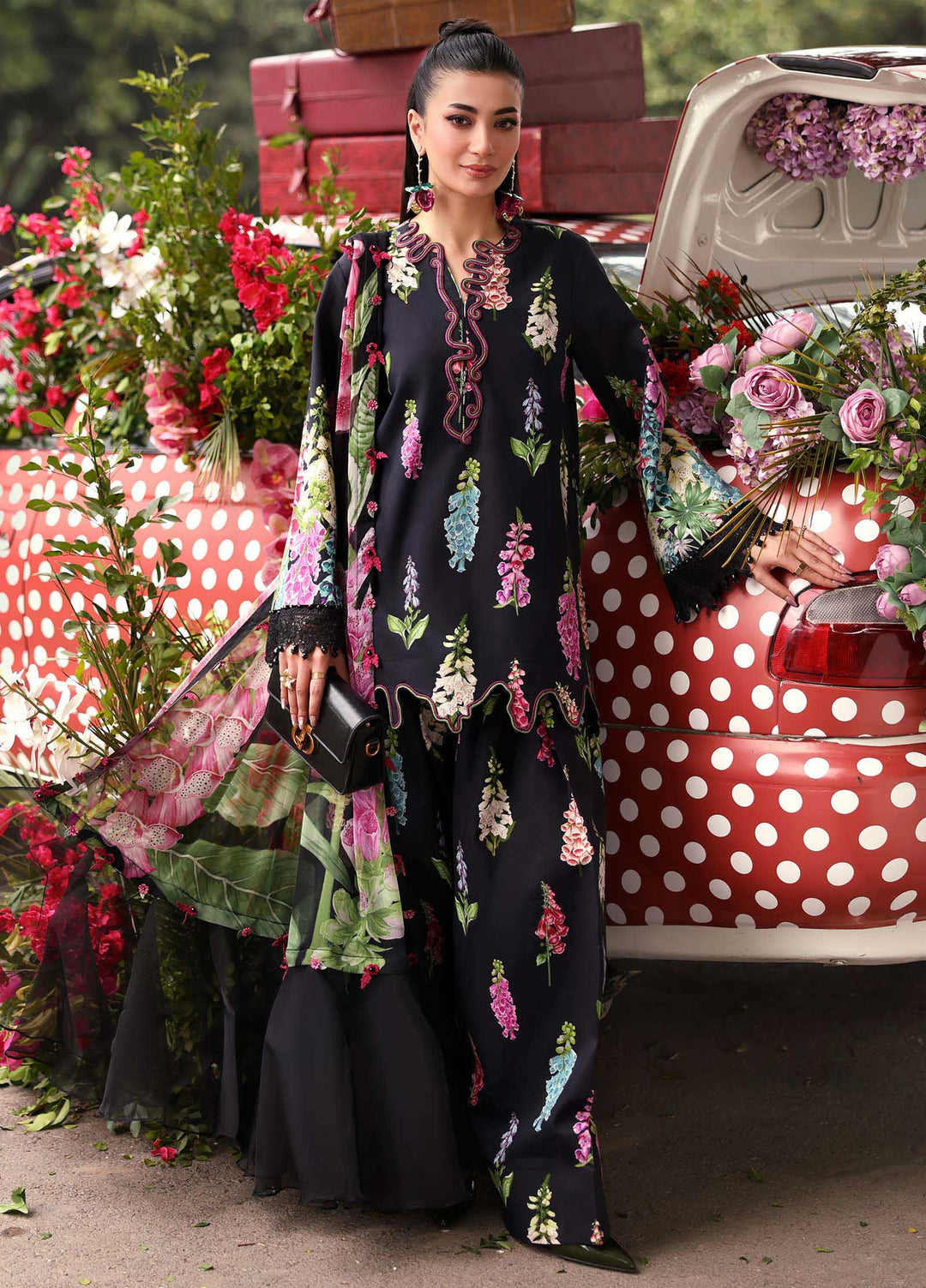 M Prints by Maria B Unstitched Printed Lawn 3 Piece Suit MB26UME 5B - Eid Collection