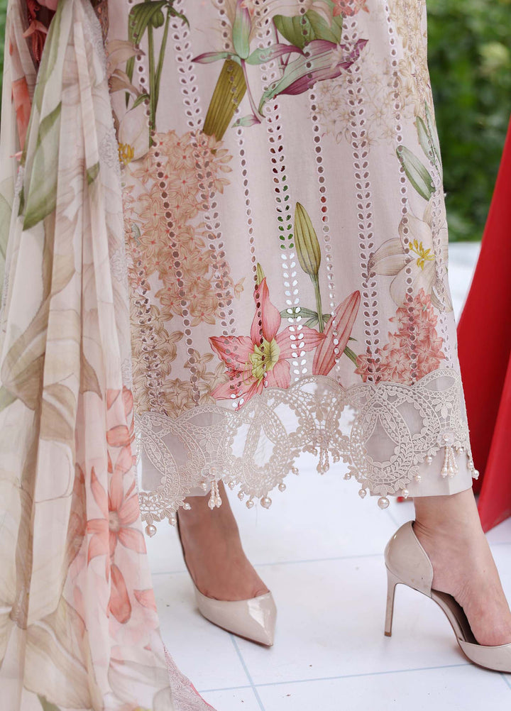M Prints by Maria B Unstitched Embroidered Lawn 3 Piece Suit MB26UME 6A - Eid Collection