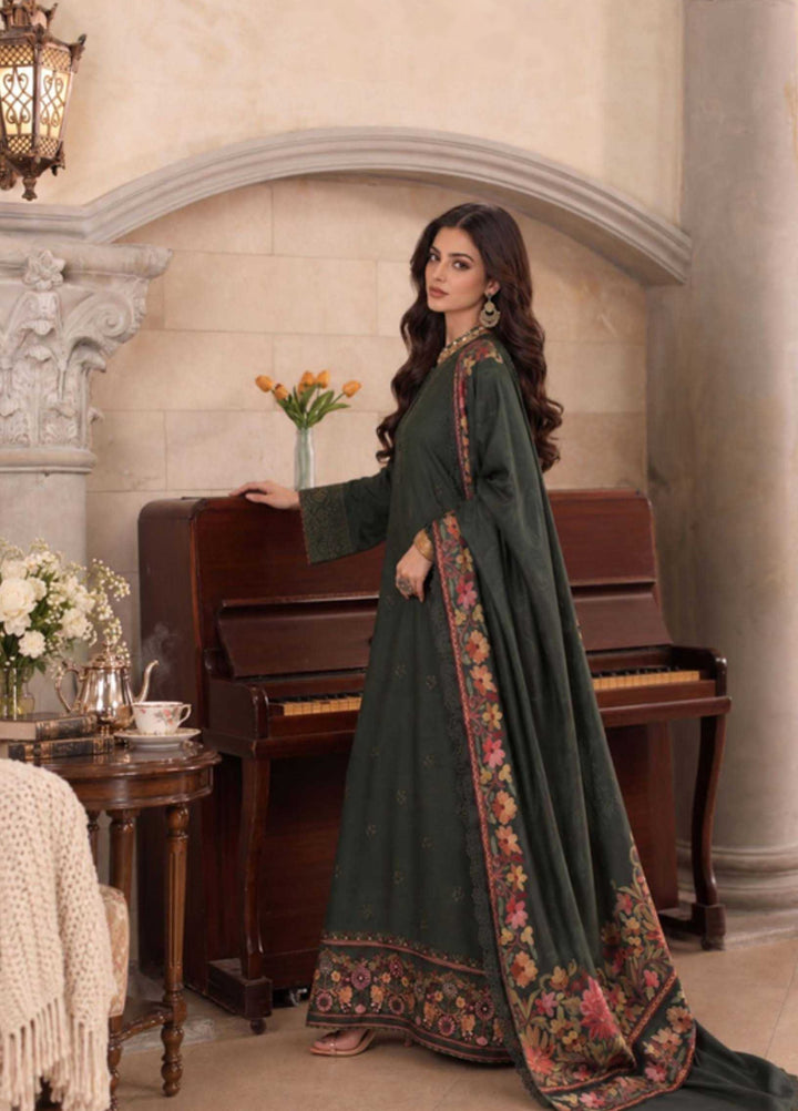 Noor by Saadia Asad Unstitched Embroidered Linen 3 Piece Suit SA26UNL D2 B - Winter Collection