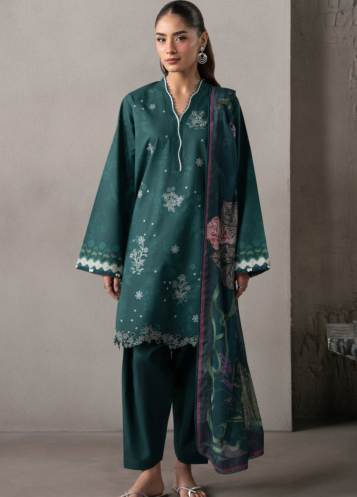 Selure by Seran Women Unstitched Embroidered Lawn 3 Piece Suit SN26ULS Verdelle D-01 - Casual Collection