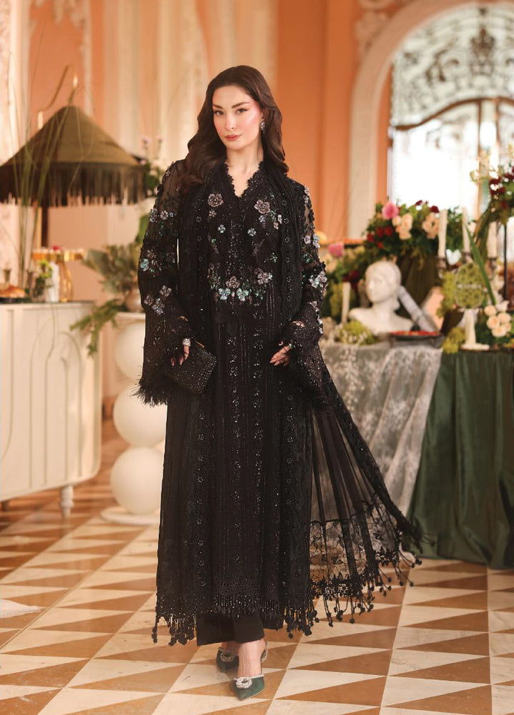 Maria B Unstitched Embroidered Chiffon 3 Piece Suit MB26UCF D4 - Festive Collection