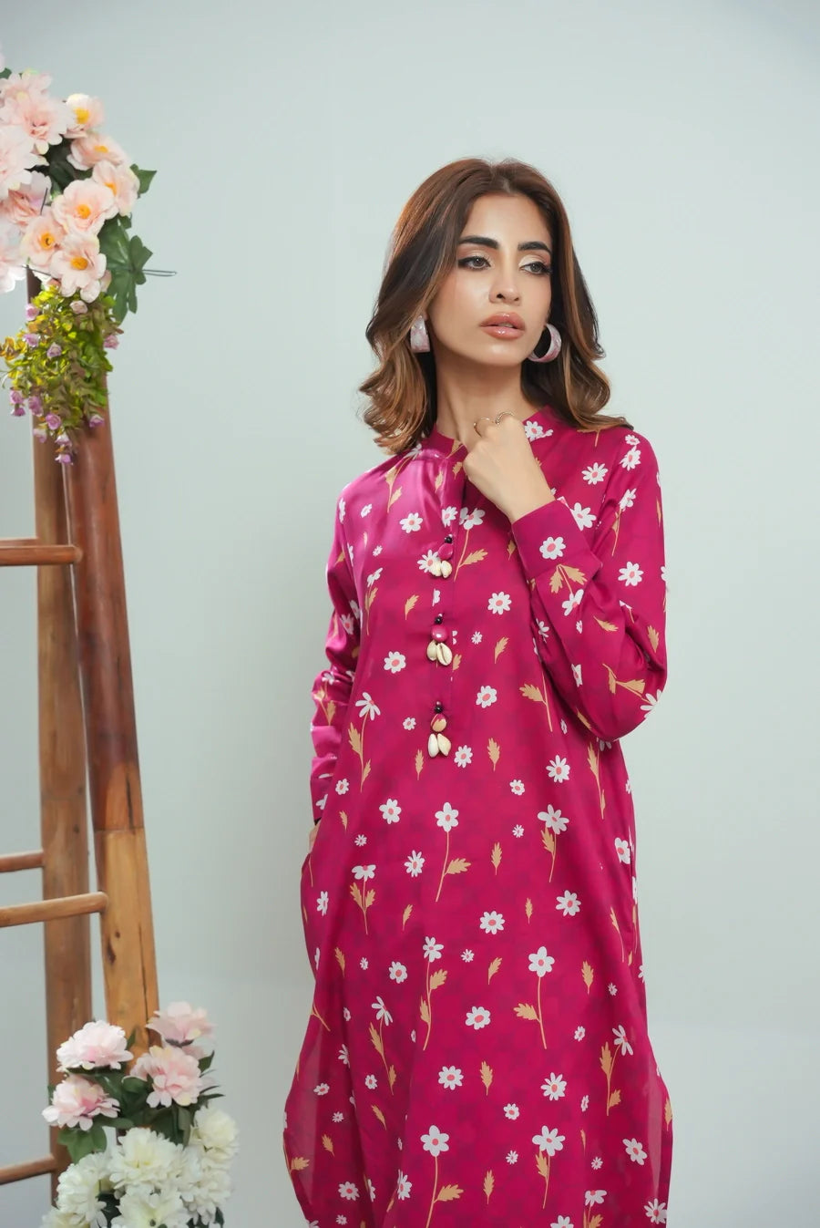 Dhaga Women Pret Printed 2 Piece Lawn Matching Separate FW24DSP0044 - Summer Collection