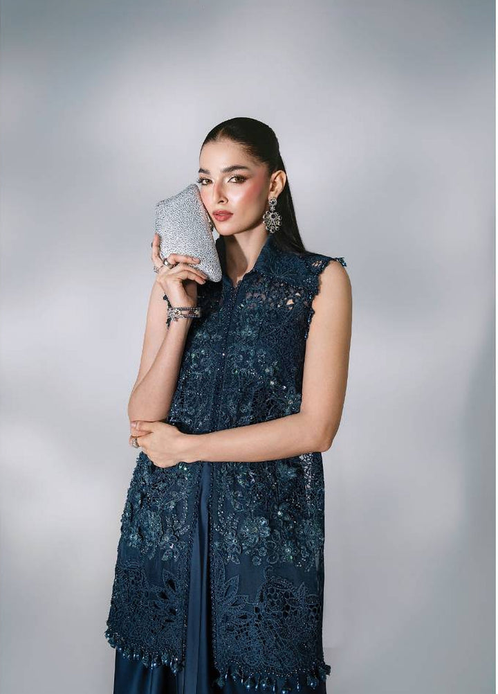 Mbroidered by Maria B Unstitched Embroidered Organza 3 Piece Suit MB26UMW D6 - Wedding Collection