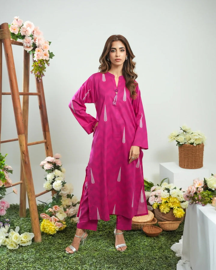 Dhaga Women Pret Printed 2 Piece Lawn Matching Separate FW24DSP0039 - Summer Collection