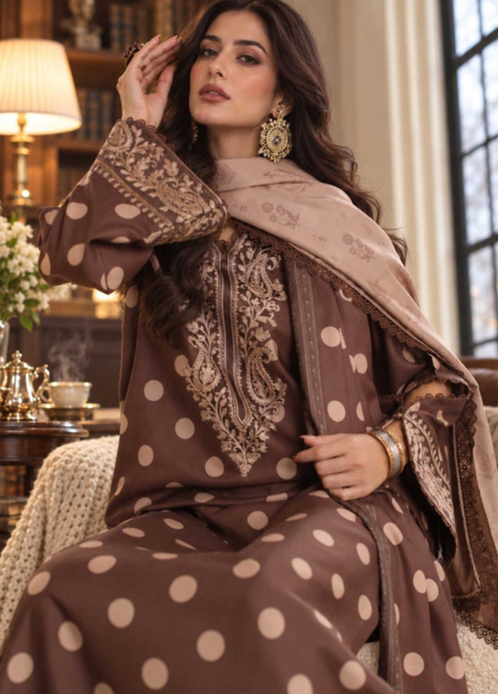 Noor by Saadia Asad Unstitched Printed Linen 3 Piece Suit SA26UNL D8 B - Winter Collection