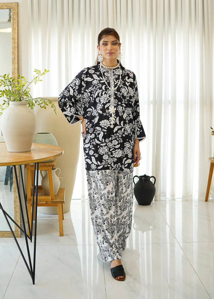 Luxe by Menaal RTW Printed Crepe 2 Piece Suit DAHLIA - Casual Collection