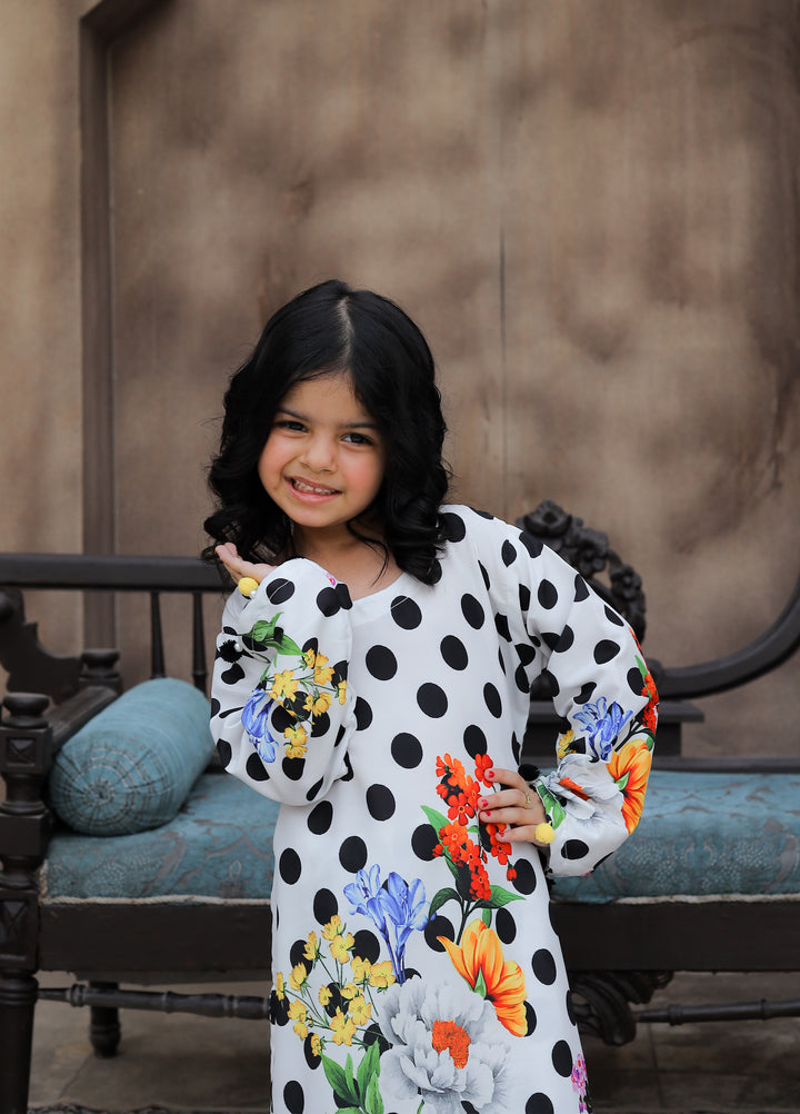 Everyday Edit by Style Up Girls RTW Printed Poly Lawn 2 Piece Suit Polka and Petal - Casual Collection