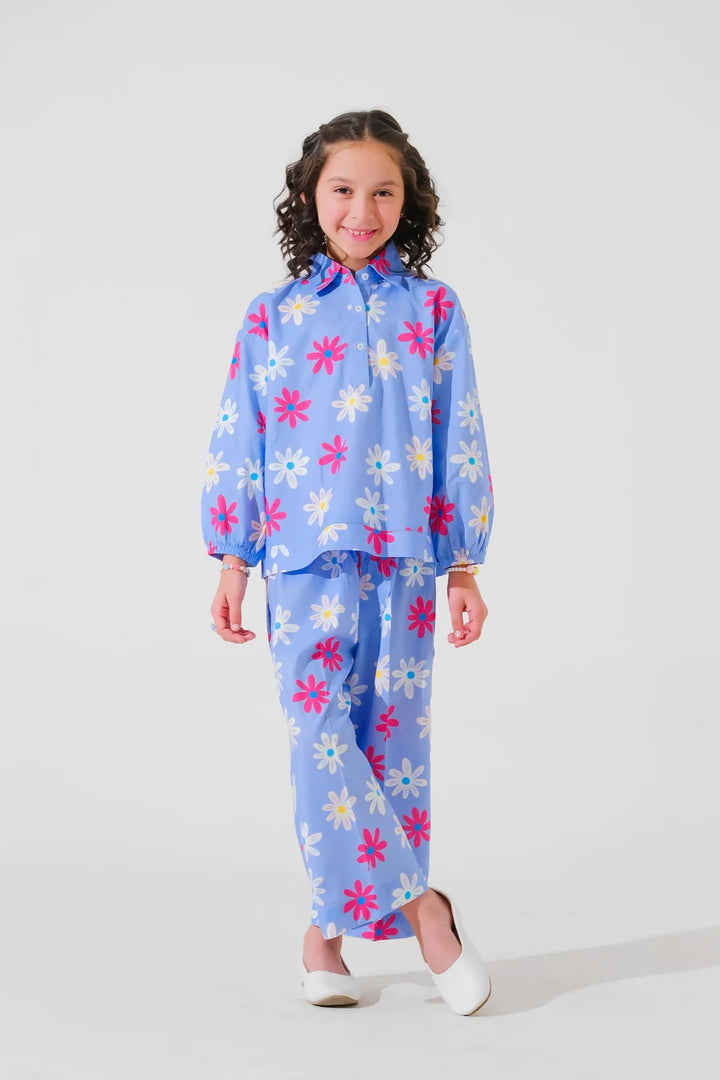 Dhaga Kids Pret Printed Poly lawn 2 Piece Ciro SPD25K10 - Summer Collection