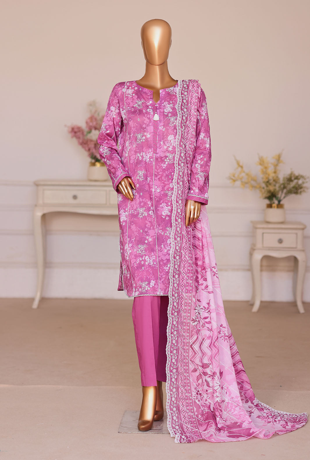 Dhagakari by HZ Textile Unstitched Embroidered Lawn 3 Piece Suit  DEC - 1070 - Casual Collection