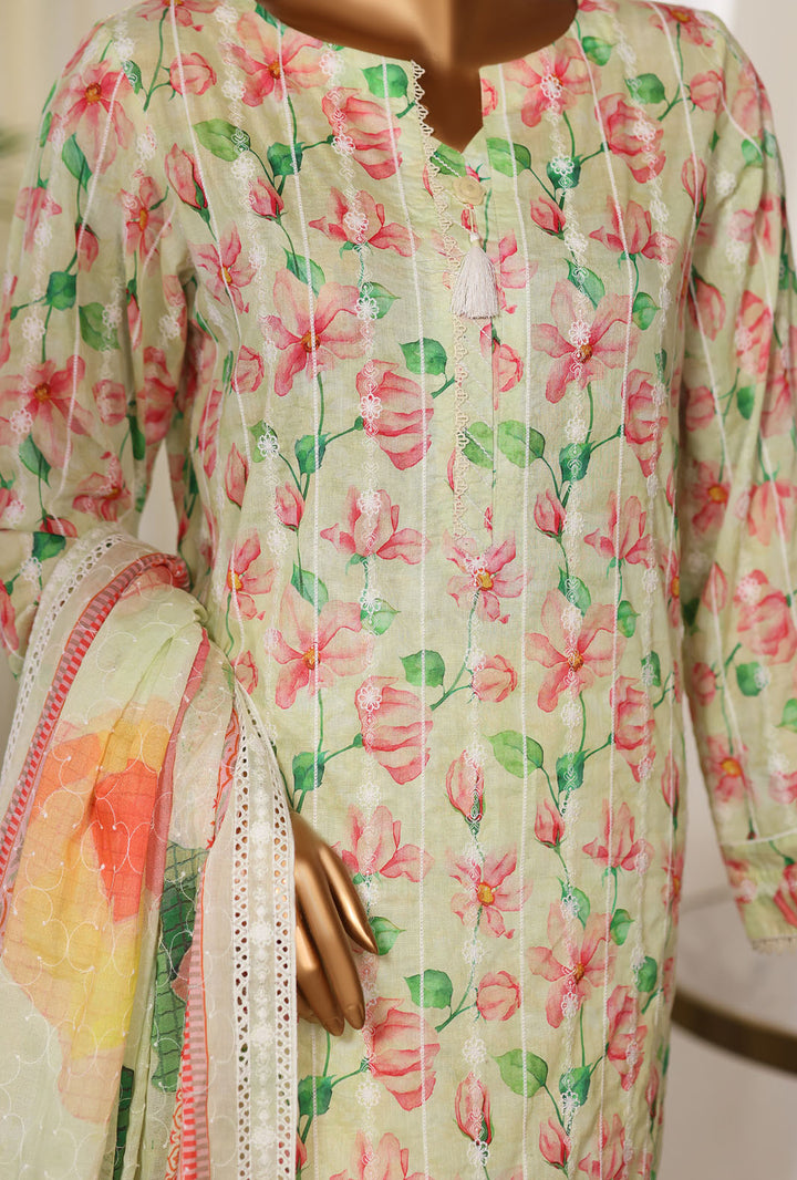Dhagakari by HZ Textiles Unstitched Embroidered Lawn 3 Piece Suit DEC - 1075 Summer Collection