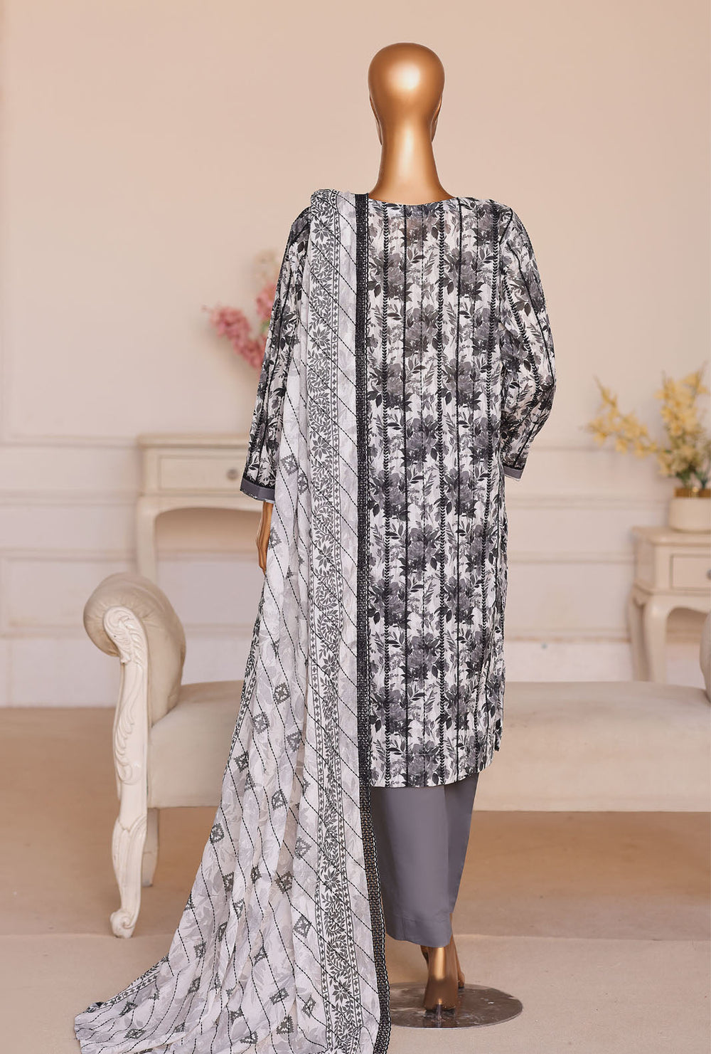 Dhagakari by HZ Textile Unstitched Embroidered Lawn 3 Piece Suit  DEC - 1077 - Casual Collection