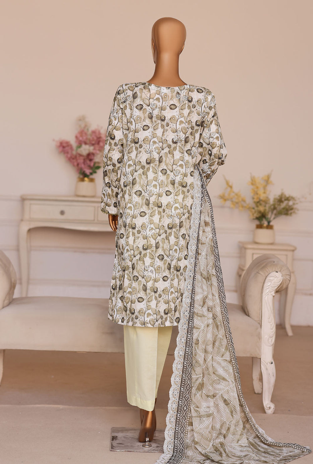 Dhagakari by HZ Textile Unstitched Embroidered Lawn 3 Piece Suit  DEC - 1079 - Casual Collection