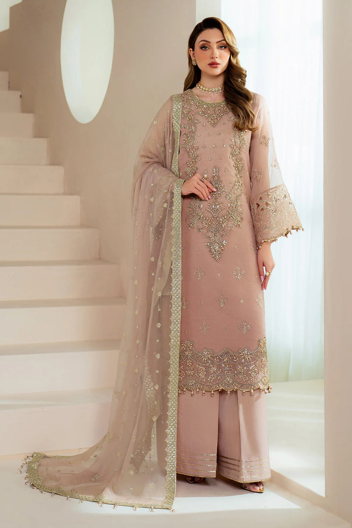 Alizeh Fashion Unstitched Embroidered Chiffon 3 Piece Suit AF26UCF AF-BHM-4043-Jade - Festive Collection