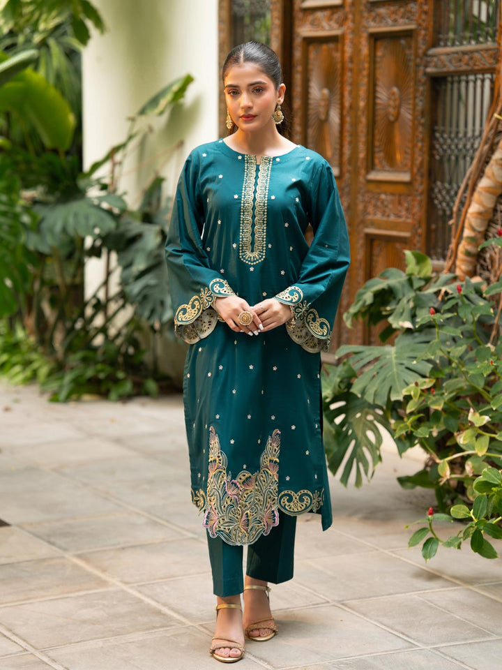 Rang e Bahar by Tng Women Pret Embroidered 2 Piece Zamrud - Winter Collection