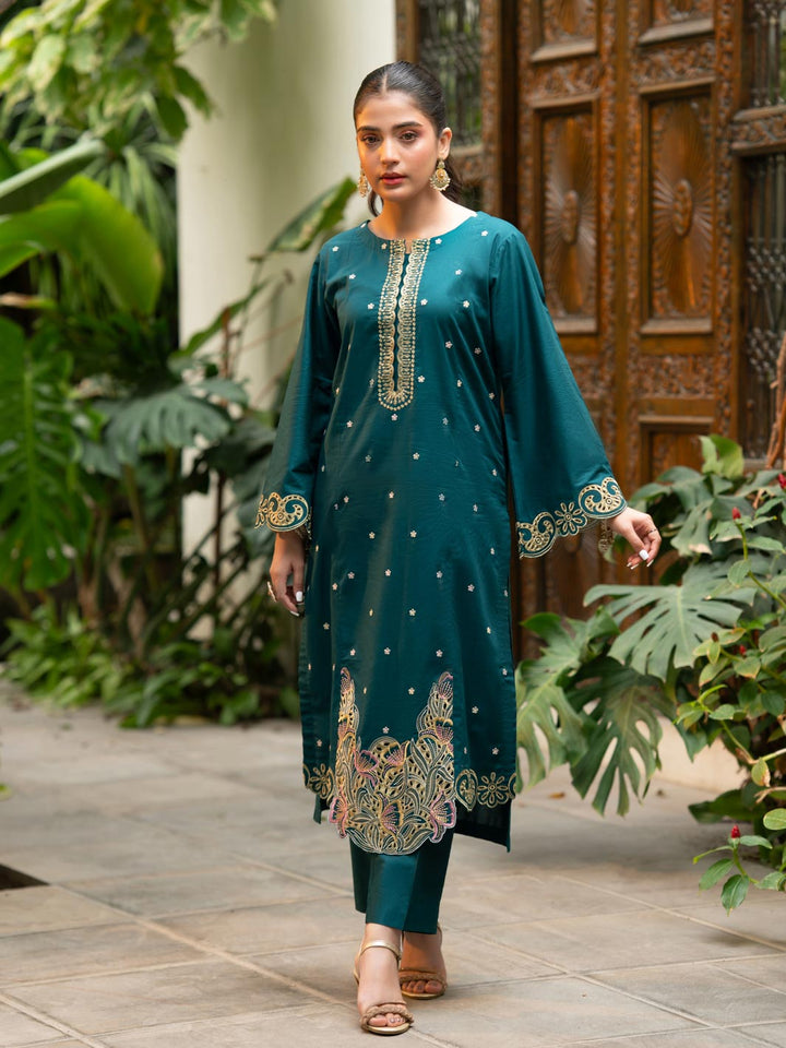 Rang e Bahar by Tng Women Pret Embroidered 2 Piece Zamrud - Winter Collection