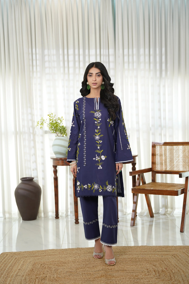 Dhaga Women Pret Embroidered 2 Piece cotton Aira SS25DSE117 - Summer Collection