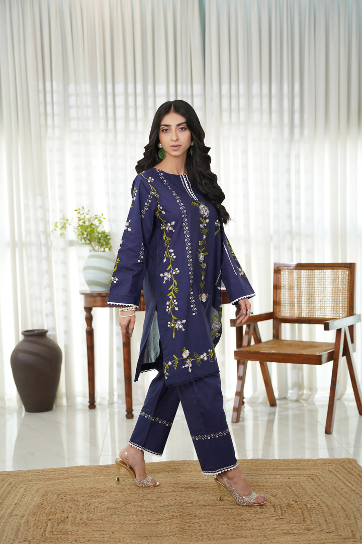 Dhaga Women Pret Embroidered 2 Piece cotton Aira SS25DSE117 - Summer Collection