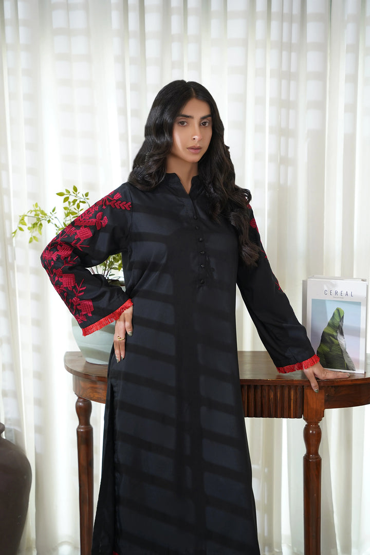 Dhaga Women Pret Embroidered 2 Piece Premium Cotton Rija SS25DSE110 - Summer Collection