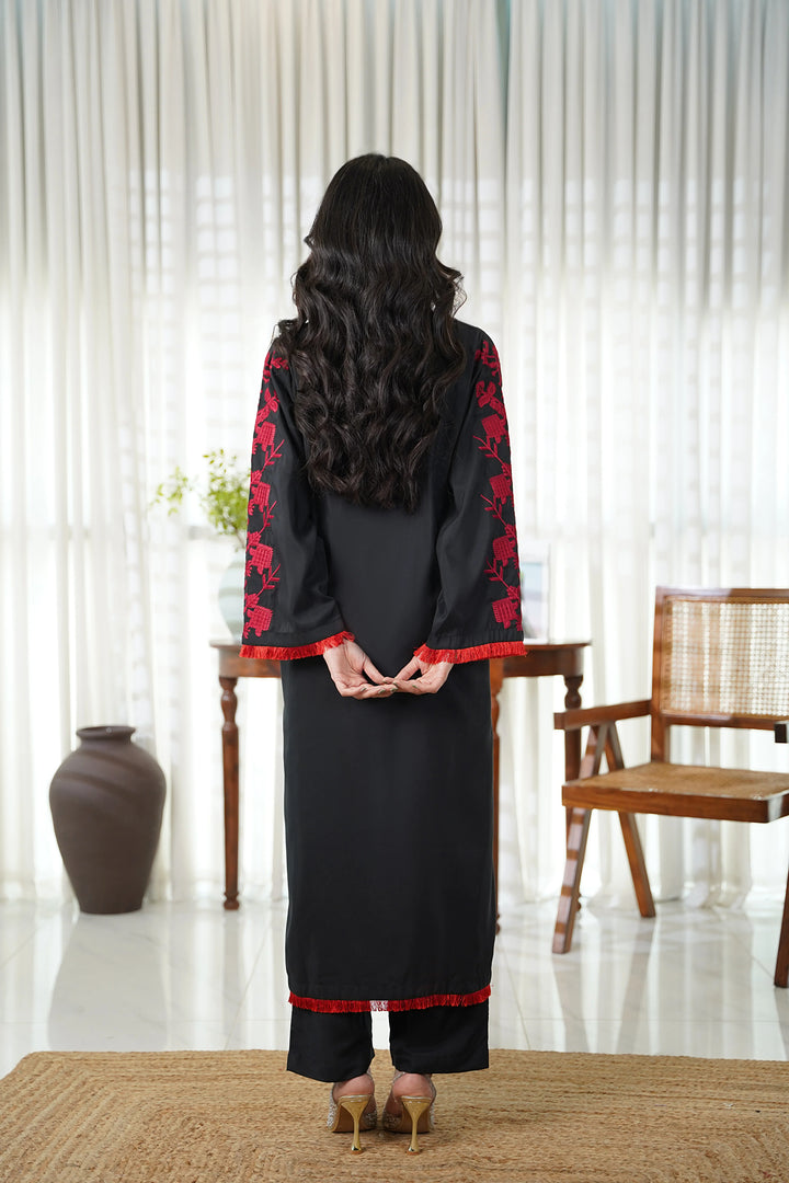 Dhaga Women Pret Embroidered 2 Piece Premium Cotton Rija SS25DSE110 - Summer Collection