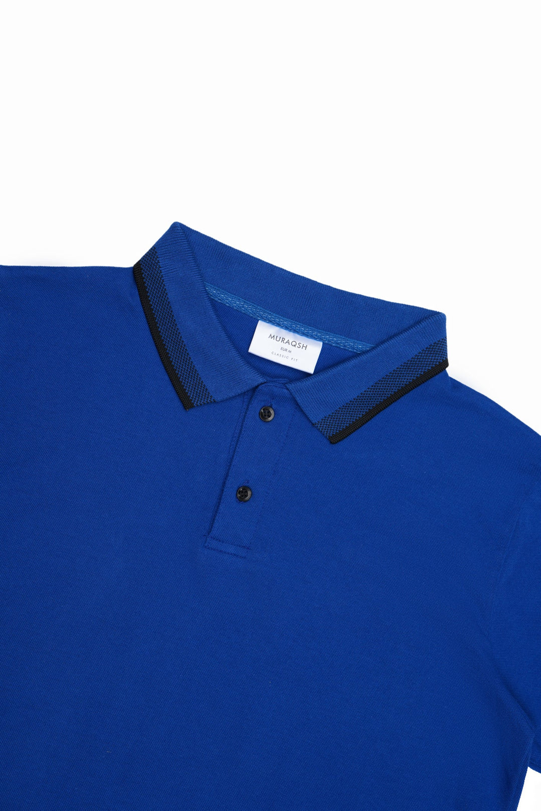Muraqsh Ready To Wear Solids Cotton Men Royal Blue Basic Polo ABD-RBBP - Summer Collection
