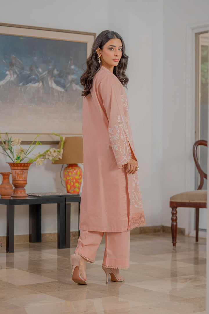 Sahar Women RTW Chikankari Embroidered Lawn 2 Piece Suit Blush Reverie - Festive Collection