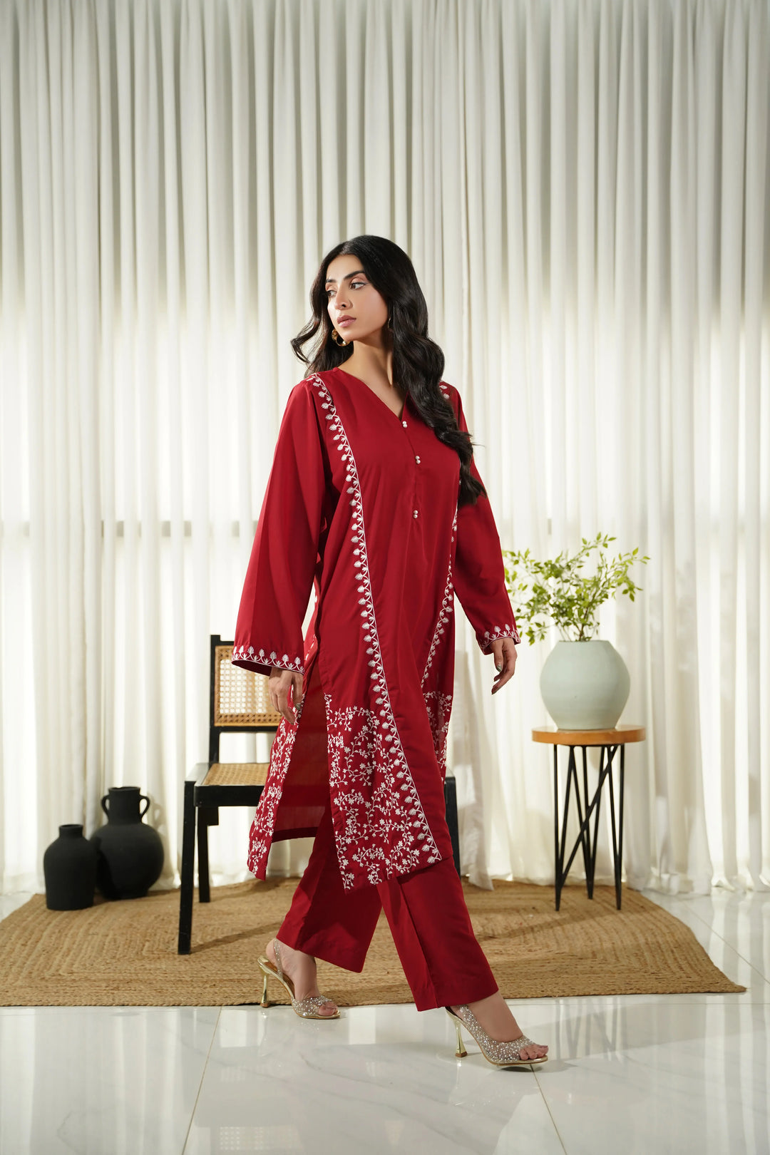 Dhaga Women Pret Embroidered 2 Piece cotton Ayzel SS25DSE108 - Summer Collection