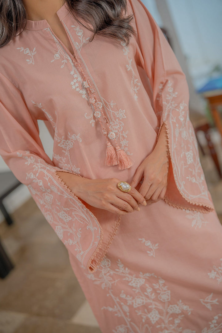 Sahar Women RTW Chikankari Embroidered Lawn 2 Piece Suit Blush Reverie - Festive Collection