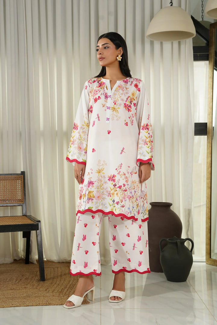 Dhaga Women Pret Printed 2 Piece poly cambric Fiora SS25DSP301 - Summer Collection