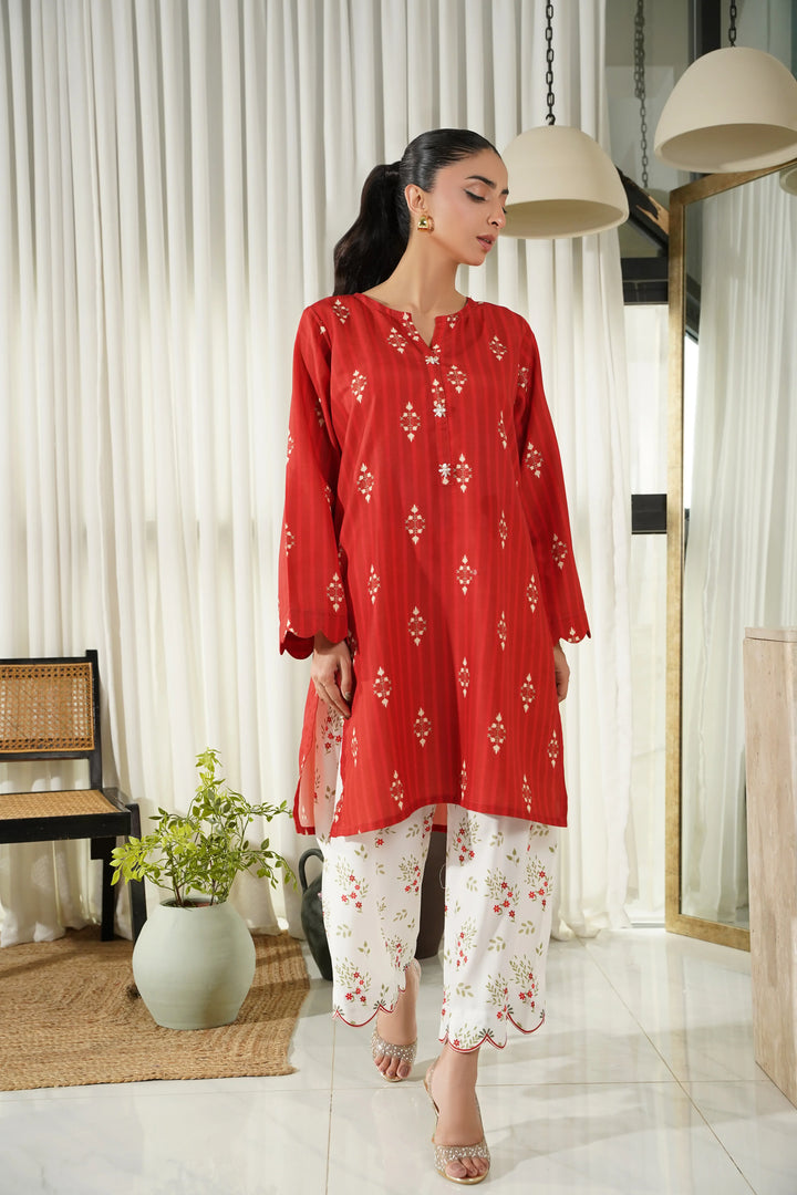 Dhaga Women Pret Printed 2 Piece poly cambric Sienna SS25DSP302 - Summer Collection