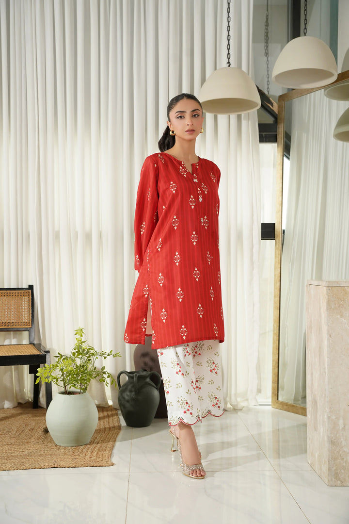 Dhaga Women Pret Printed 2 Piece poly cambric Sienna SS25DSP302 - Summer Collection