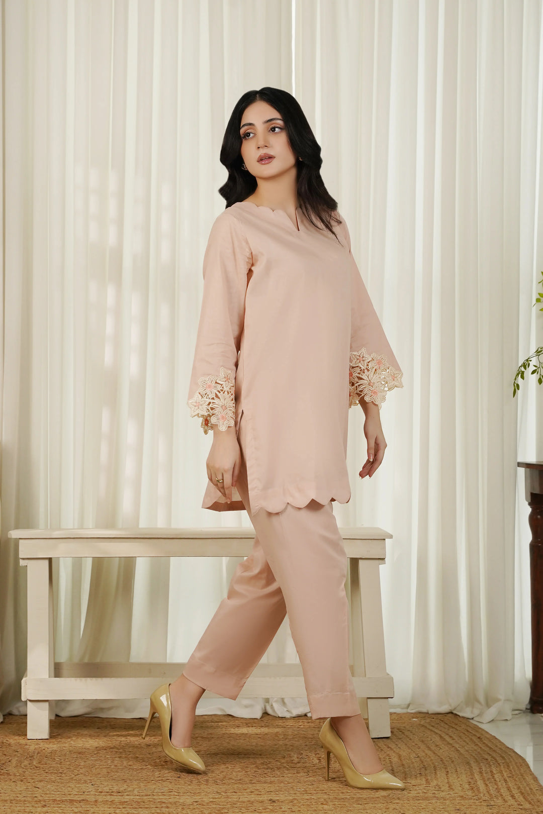 Dhaga Women Pret Embroidered 2 Piece cotton Elin SS25DSE118 - Summer Collection