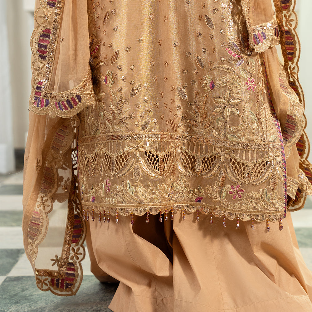 Zebtan Women Unstitched Embroidered Missouri 3 Piece Suit ZM-05 Festive Collection