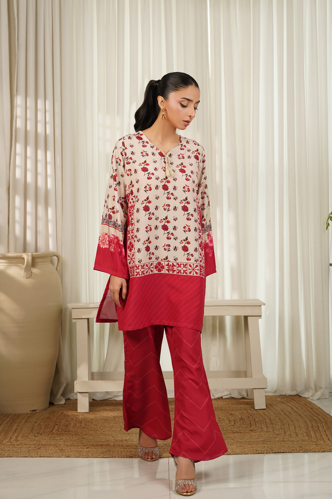 Dhaga Women Pret Printed 2 Piece Soft Crepe Amicia SS25DKP116 - Summer Collection