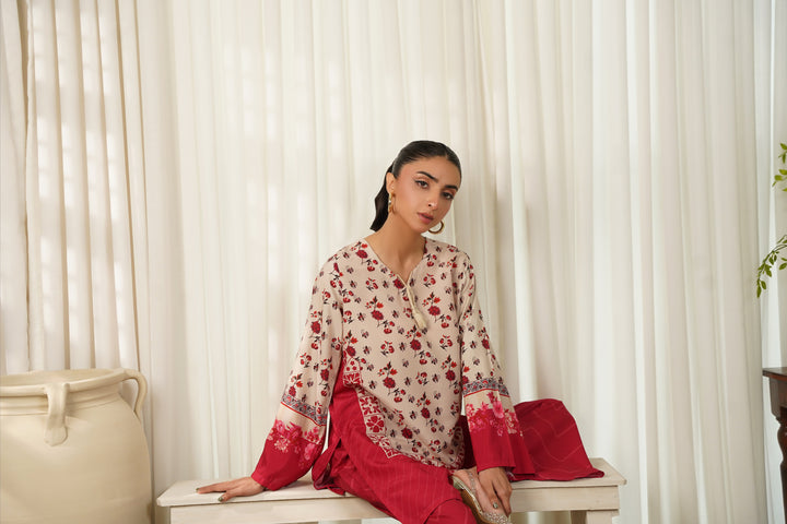 Dhaga Women Pret Printed 2 Piece Soft Crepe Amicia SS25DKP116 - Summer Collection