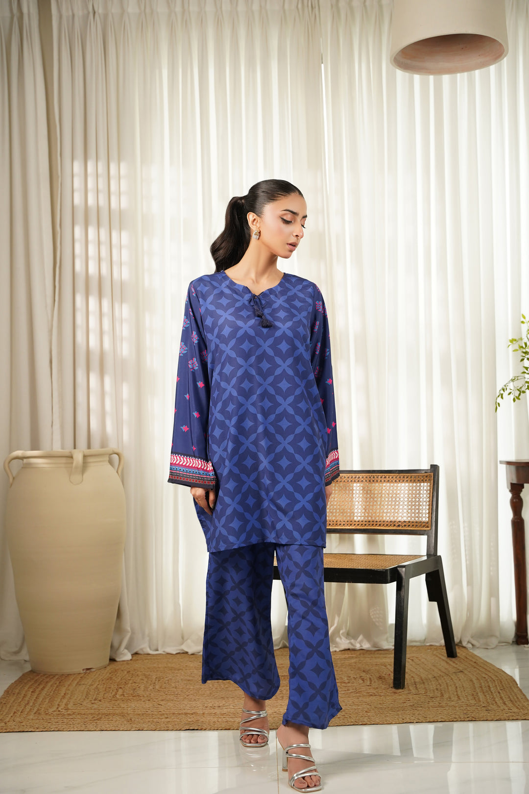 Dhaga Women Pret Printed 2 Piece Soft Crepe Lennie SS25DKP114 - Summer Collection