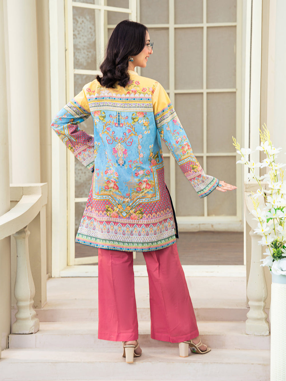 TNG Women Luxury Pret Printed Cambric 2 Piece Suit Samaa Multi - Casual Collection