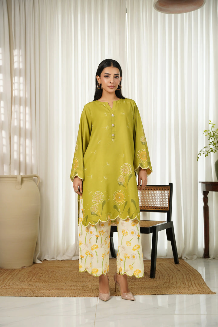 Dhaga Women Pret Printed 2 Piece poly cambric Juniper SS25DSP305 - Summer Collection