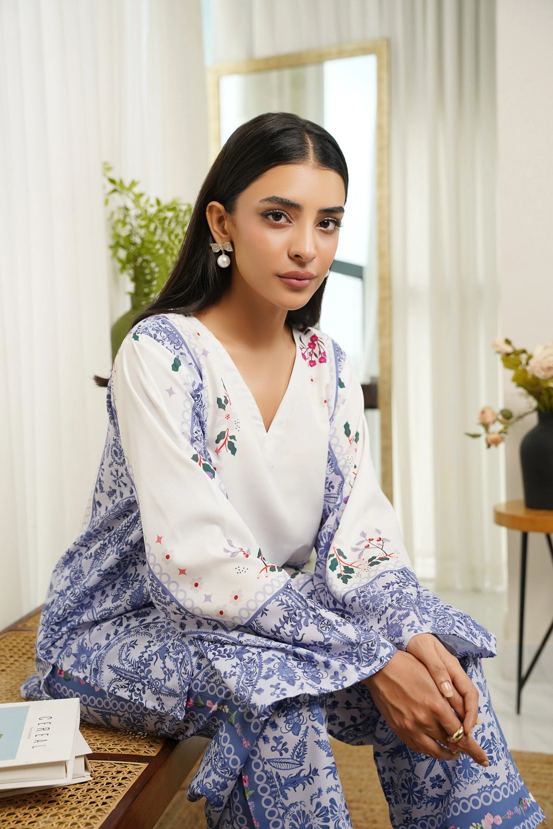 Dhaga Women Pret Printed 2 Piece Soft Crepe Enid SS25DSP313 - Summer Collection