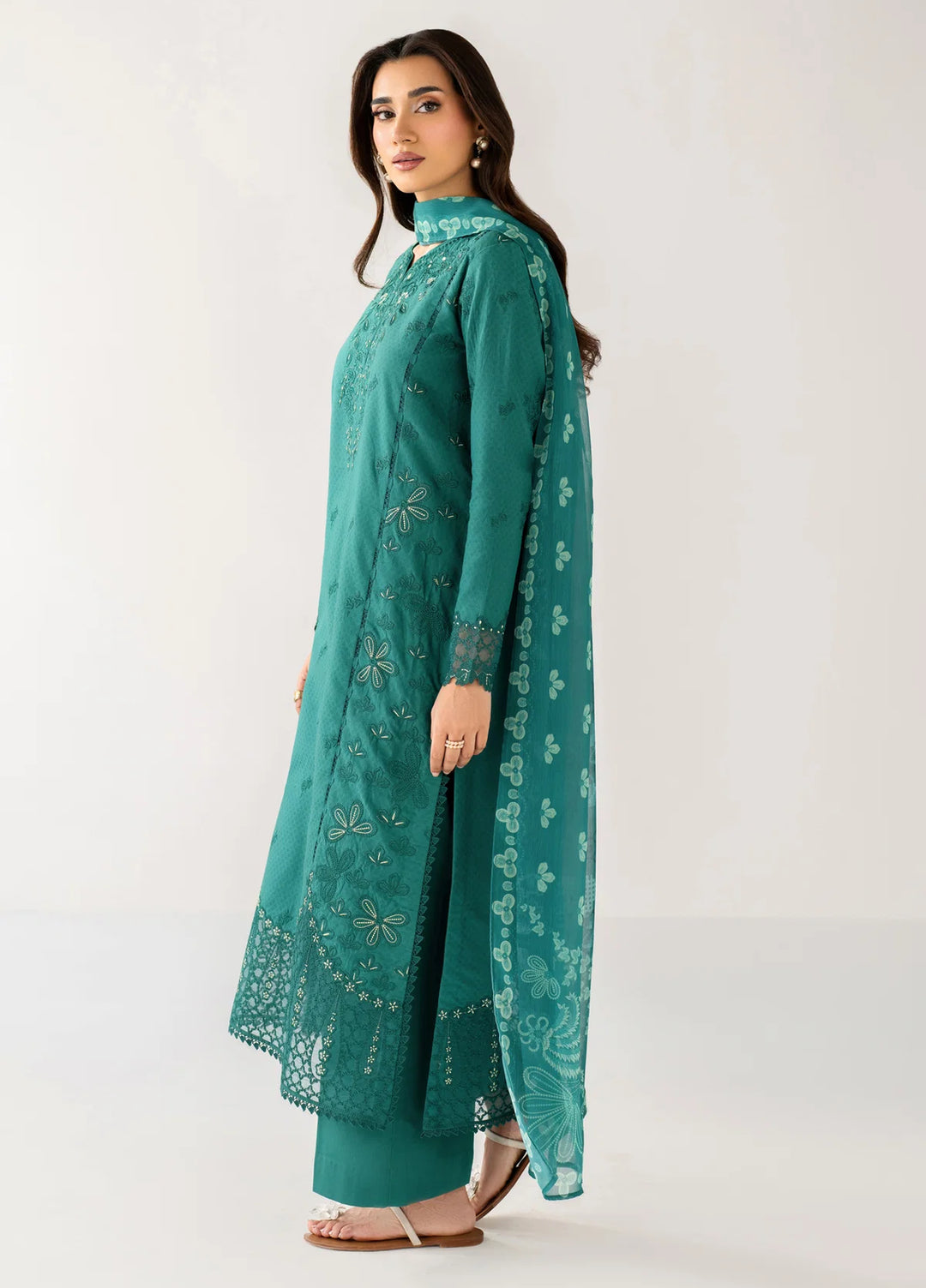 Le'essence by Xenia Formals Unstitched Embroidered Lawn 3 Piece Suit XE26UL D-11 Elvyn - Summer Collection