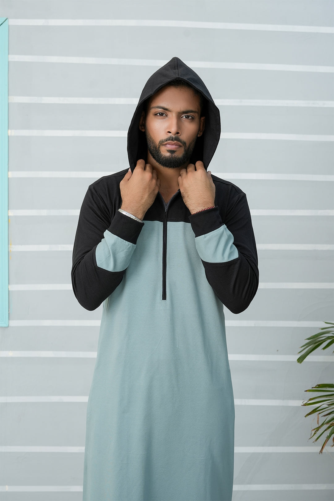 Royal Arabic Jubba by Edge Republic Mens RTW Solids Cotton Viscose 2 Piece Suit JB 010 Festive Collection