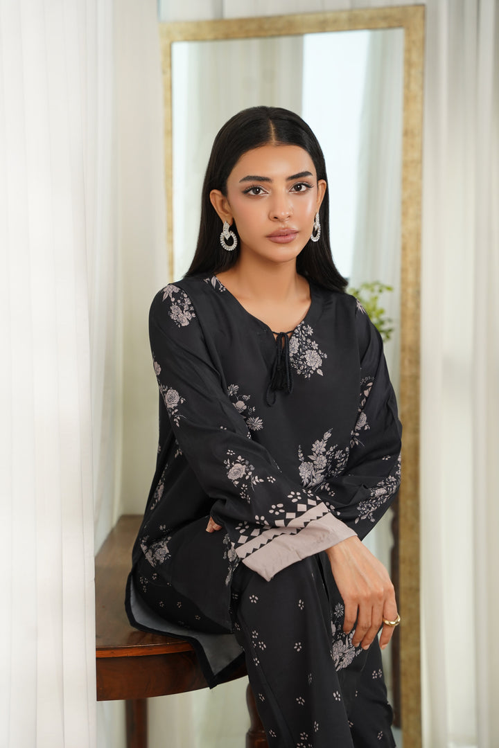 Dhaga Women Pret Printed 2 Piece Soft Crepe Lina SS25DKP109 - Summer Collection